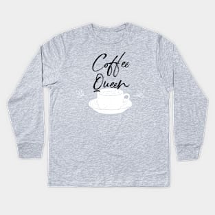 Coffee Queen Kids Long Sleeve T-Shirt